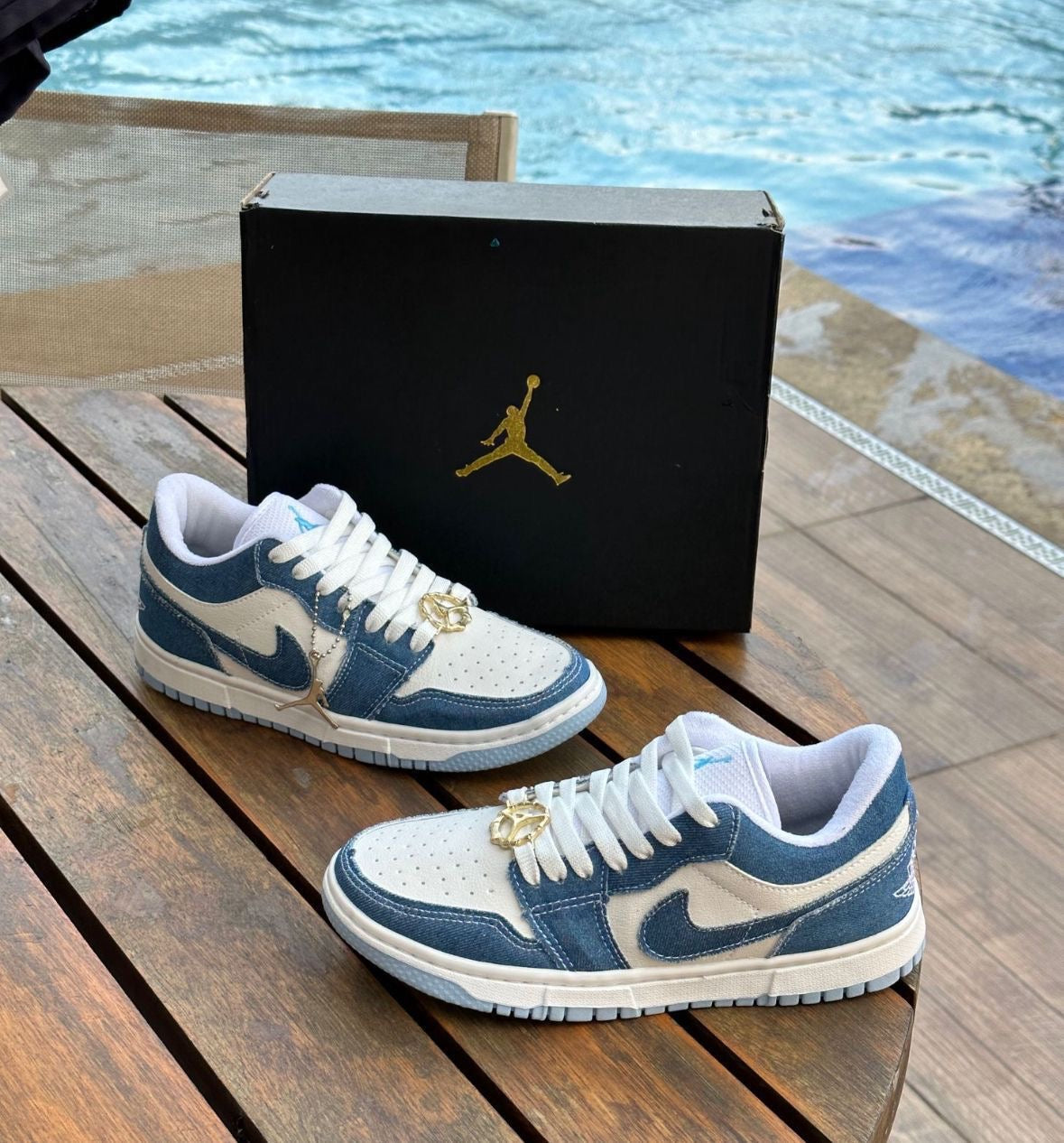 Air Jordan Low Jeans - Zip Tênis