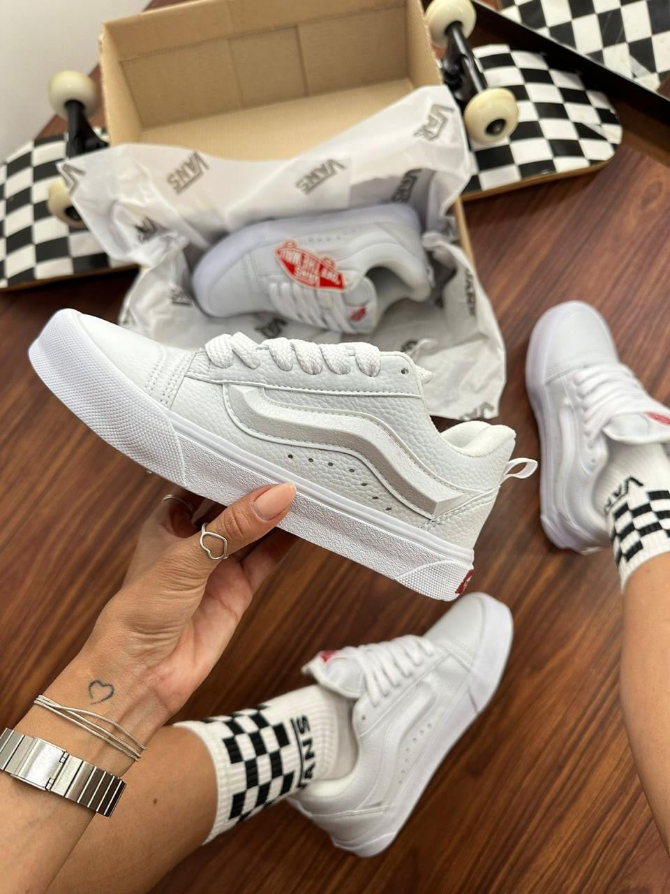 Vans Knu Skool White - Zip Tênis